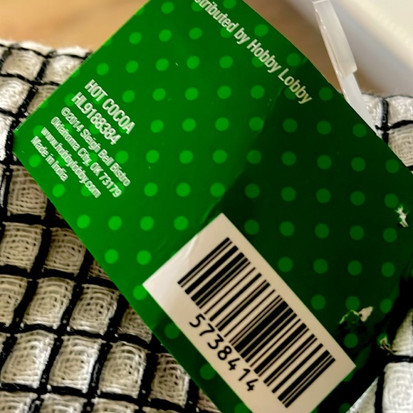 NWT COCOA & PEPPERMINT DISHTOWELS (2) - Picture 3 of 6